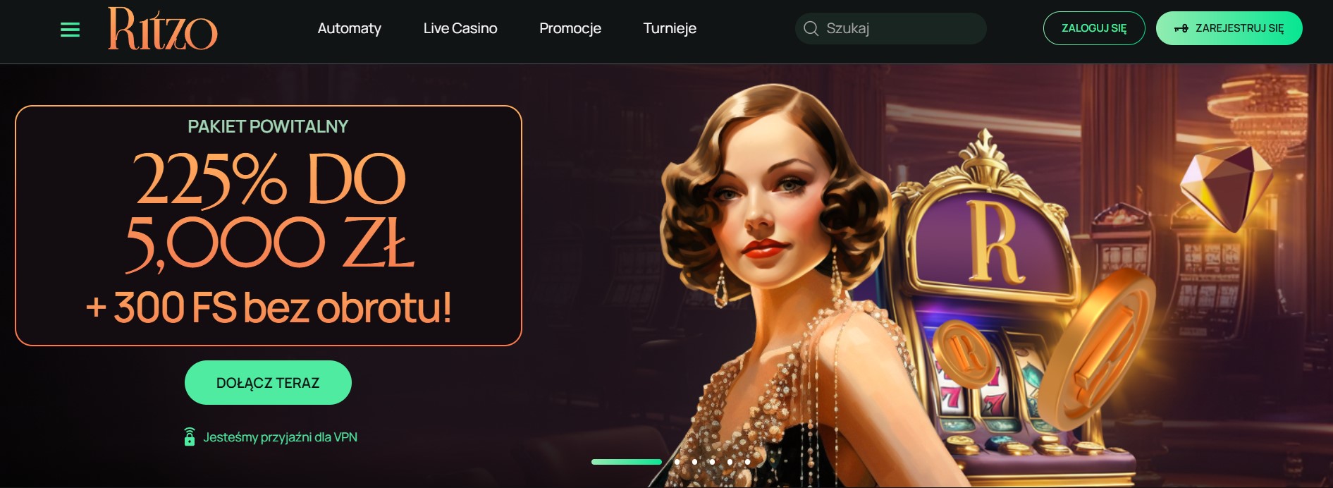 Strona główna kasyna Ritzo